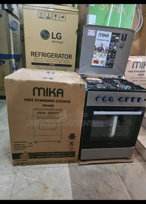 60*60 Mika 3+1 Free Standing Cooker in Black and Silver