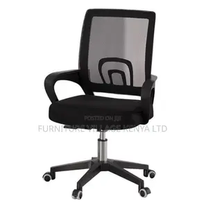 Office Chair: Light Mesh Office Chair on Wheels-Ergonomic