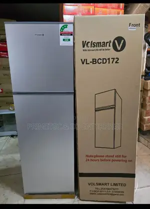 Silver Volsmart 172litres Double Door Refrigerator