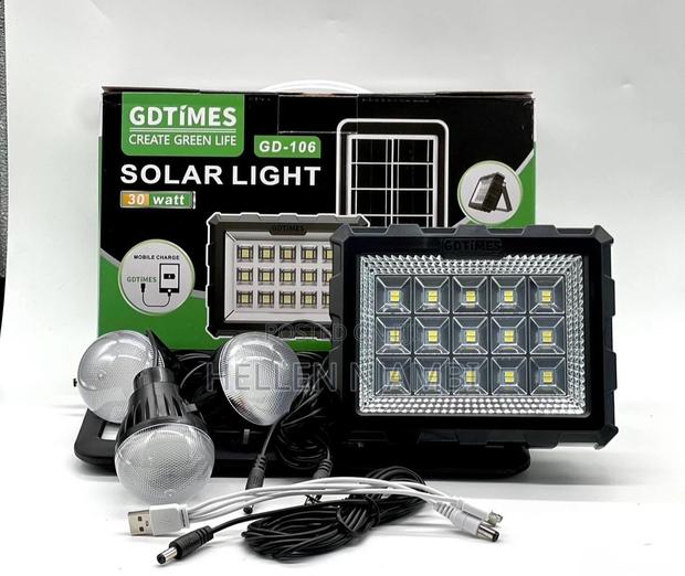 Gd Times Solar Light System Js-106 With 3led Bulbs - main view