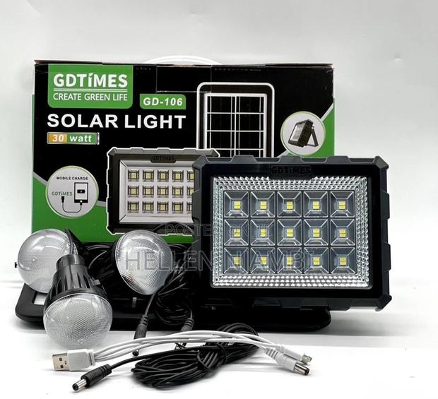 Js-106 Gd Times Solar Light System With 3led Bulbs - main view