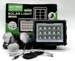 Gd Times Js-106 With 3led Bulbs Solar Light System