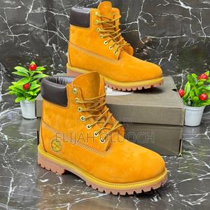 Metallic Logo Leather Timberland Boots - thumbnail 2