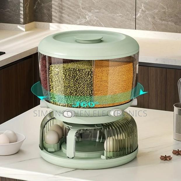 Partitioned Rotating Cereal Dispenser