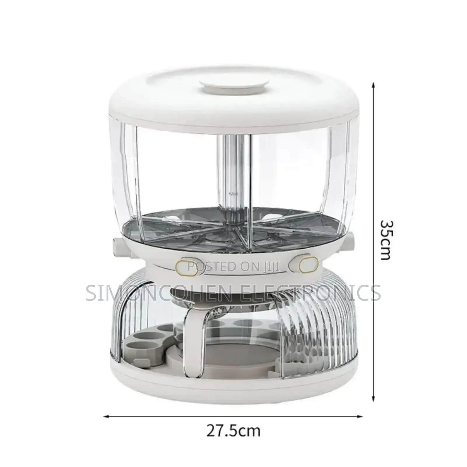 Partitioned Rotating Cereal Dispenser