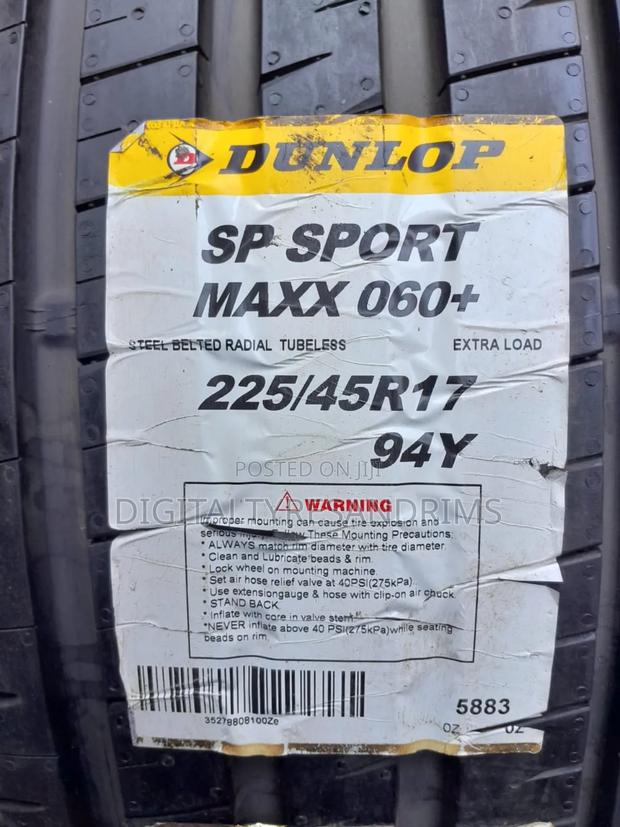 225/45r17 Dunlop Tyres Brand New Made in Japan