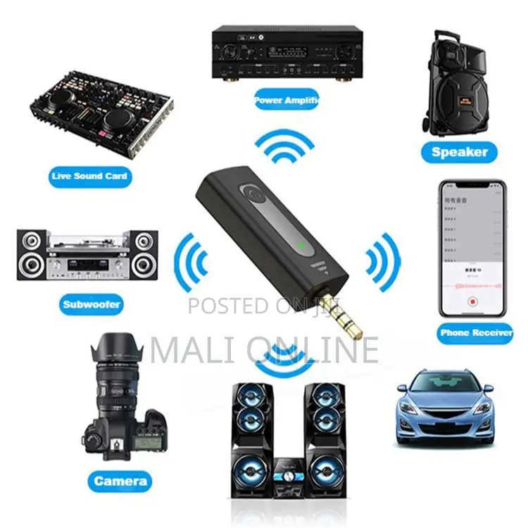 K35 Dual Wireless Microphone 3.5mm Clip-on Mic