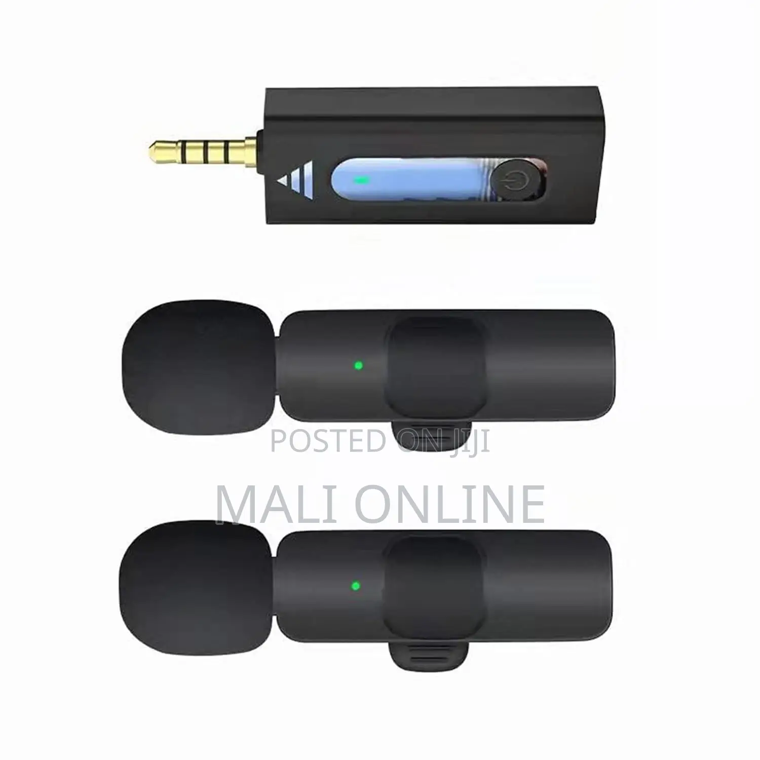 K35 Dual Wireless Microphone 3.5mm Clip-on Mic