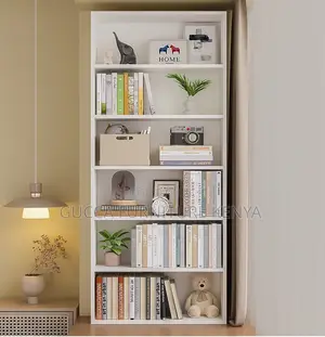 Cabinet: Corner Storage Wooden Office Bookcase