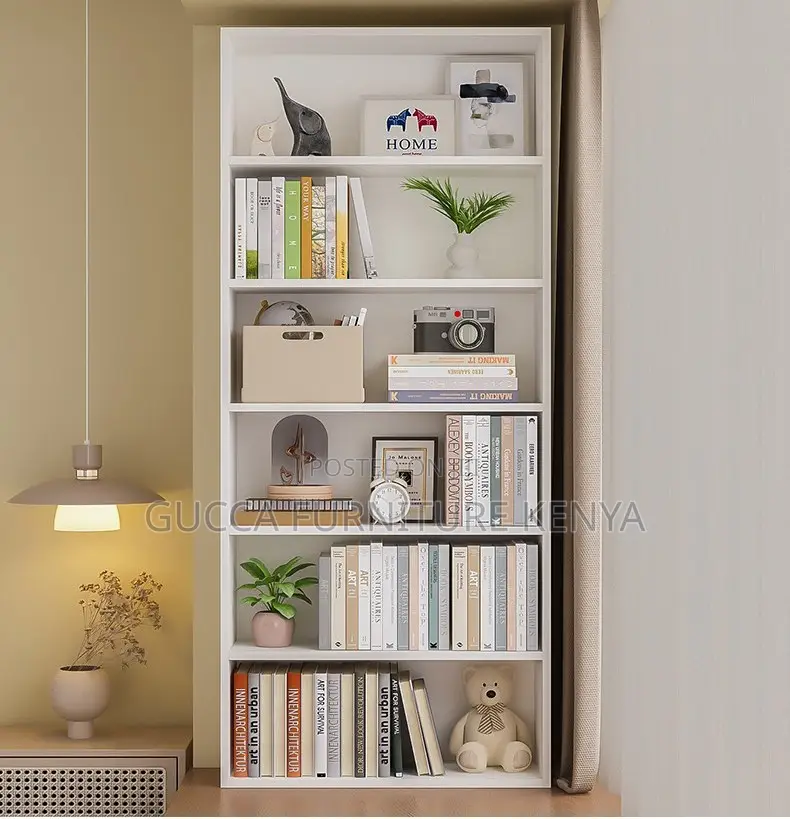 Cabinet: Corner Storage Wooden Office Bookcase
