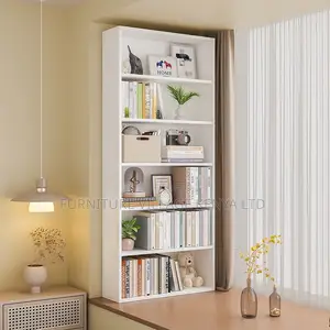 Cabinets:Simple Wood Bookcase With Shelving Storage