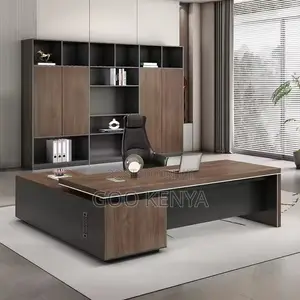 Office Desk ; 180cm Modern L-Shaped Wooden Office Desk