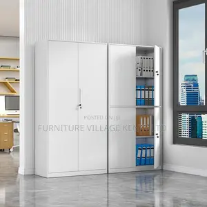 Cabinets: 4-Swing Doors Modern Style Office Cabinet