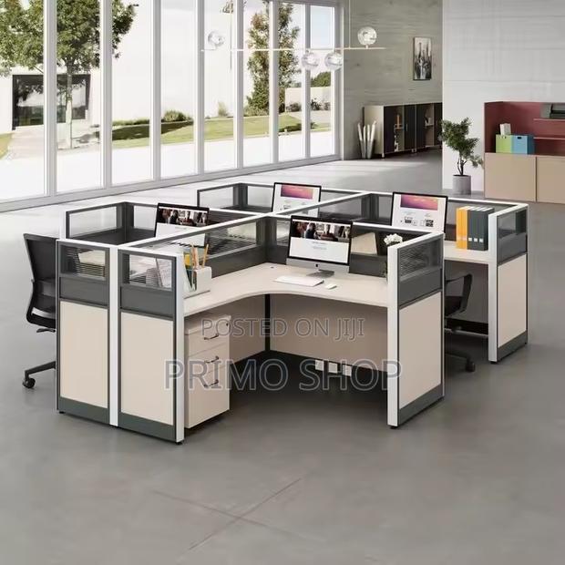 Officedesk;2 Streamlined Partition Panels Office Workstation - thumbnail 5