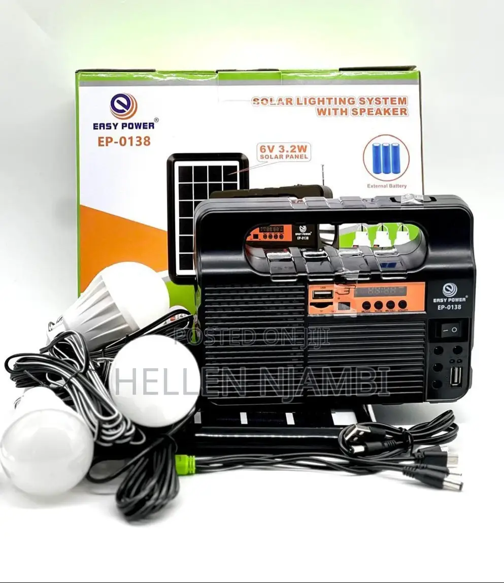 Ep-0138 Easypower Solar Light System With 3led Bulbs, Radio