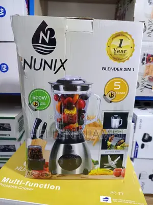 Nunix Ak500 2 in 1 Blender With Glass Jar