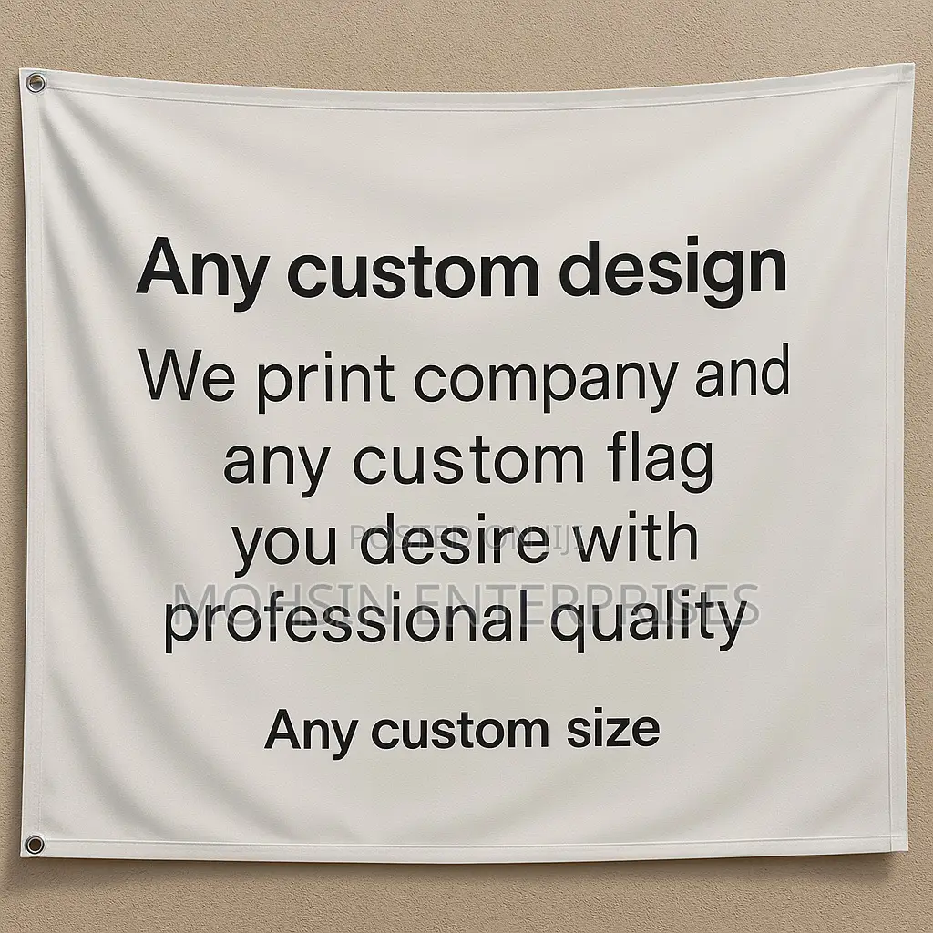 Professional Custom Company Flag Print– Any Design, Any Size