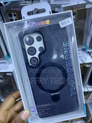 Lempiti Galaxy S25 Ultra Carbon Fiber Ringstand Magsafe Case