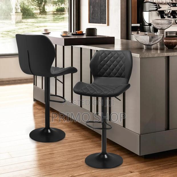 Barstool; Posh Adjustable Intricate Barstool - thumbnail 3