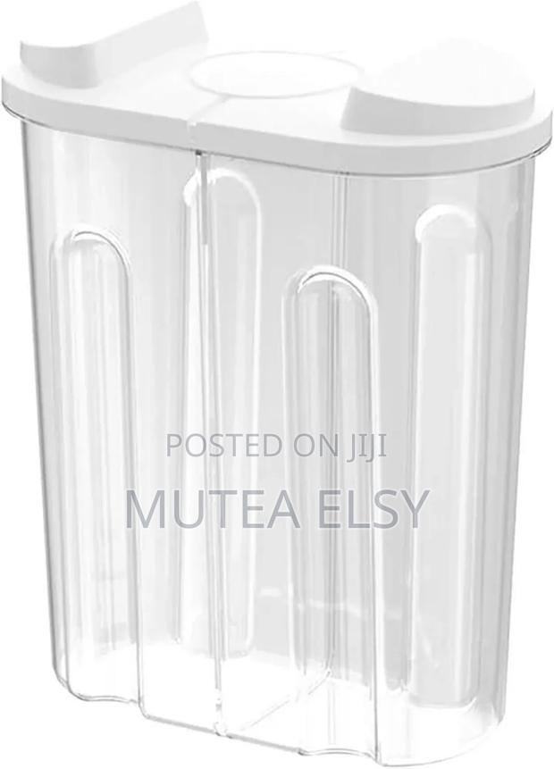Cereal Storange Container With Airtight Lid 2 Compartments - thumbnail 2