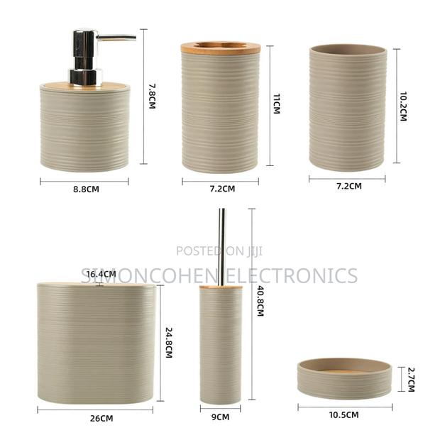 6 Pieces Bathroom Accessories Set - thumbnail 2