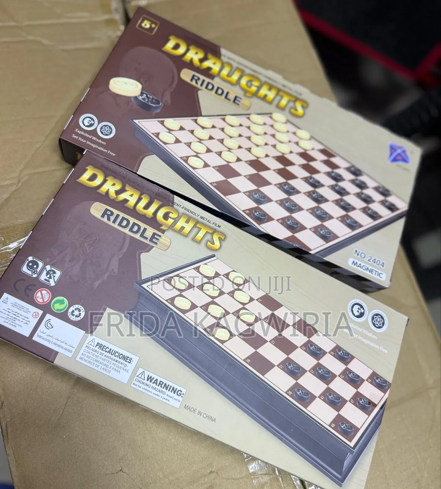 Draught Riddle Board Game