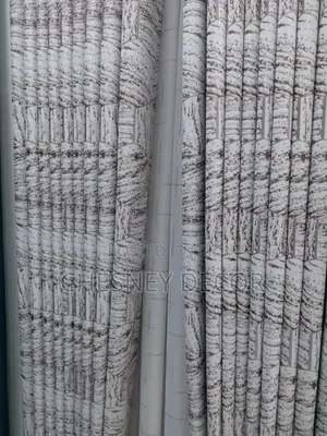 Classy White And Brown Curtains