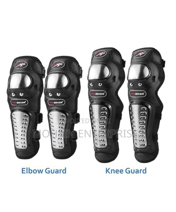 4-Piece Motorcycle Knee and Elbow Guards - thumbnail 4