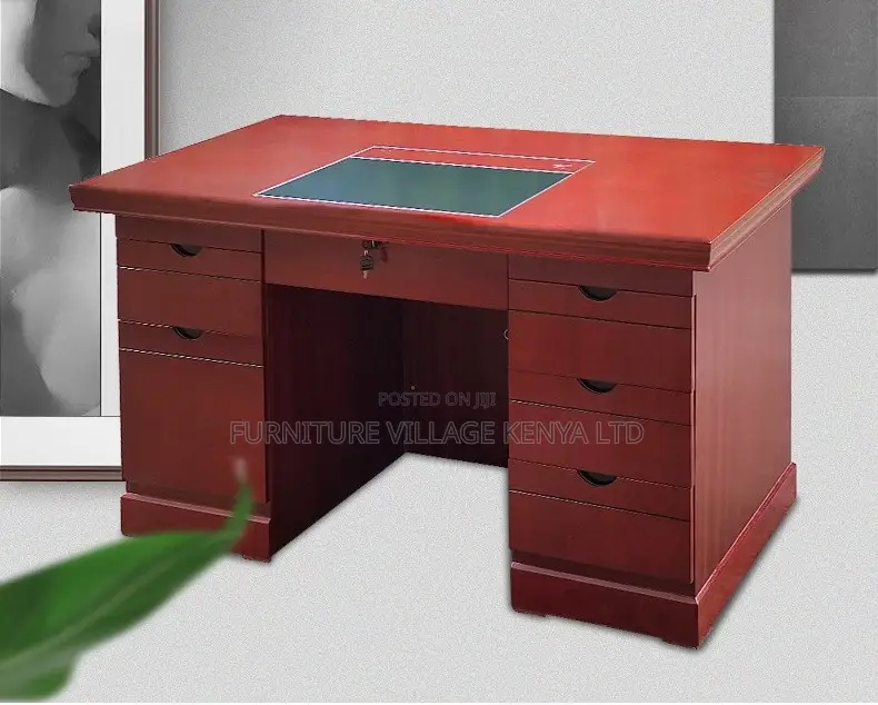Office Desk:1400mm Standard Mahogany Office Comfy Table