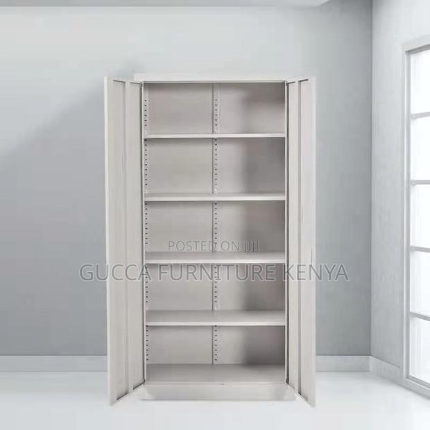 Cabinets: 2-Door Split Five-Section Filing Metallic Cabinet - main view