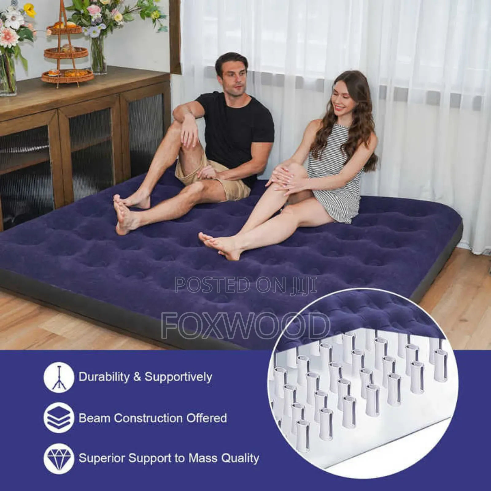 Inflatable Camping Mattress Size 6x6