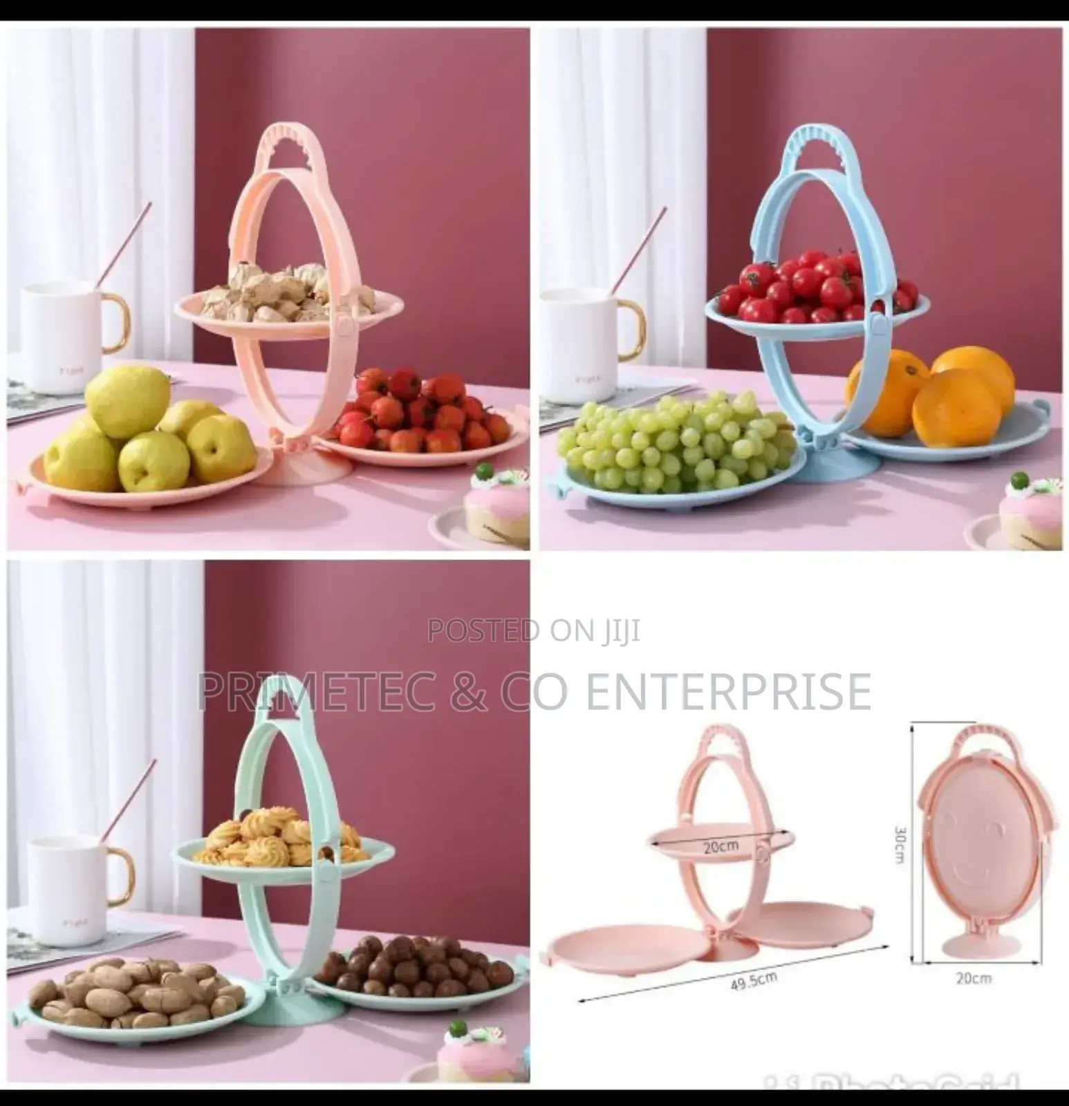 2 Layer Folding Dessert Plate