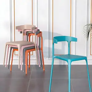 Office Chair:Plastic Stylish Garden Outdoor Chair-Coloured