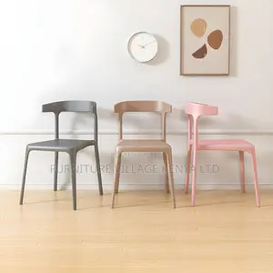 Office Chair:Plastic Stylish Garden Outdoor Chair-Coloured