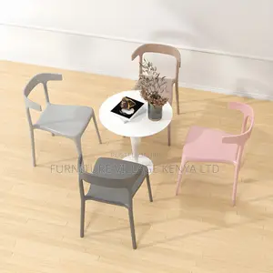 Office Chair:Plastic Stylish Garden Outdoor Chair-Coloured