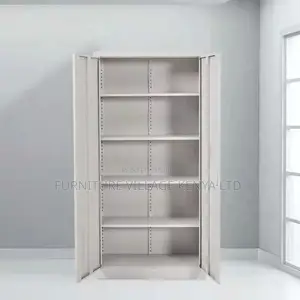 Cabinets: Dual-Door Five-Shelf Filing Steel Locker Cabinet