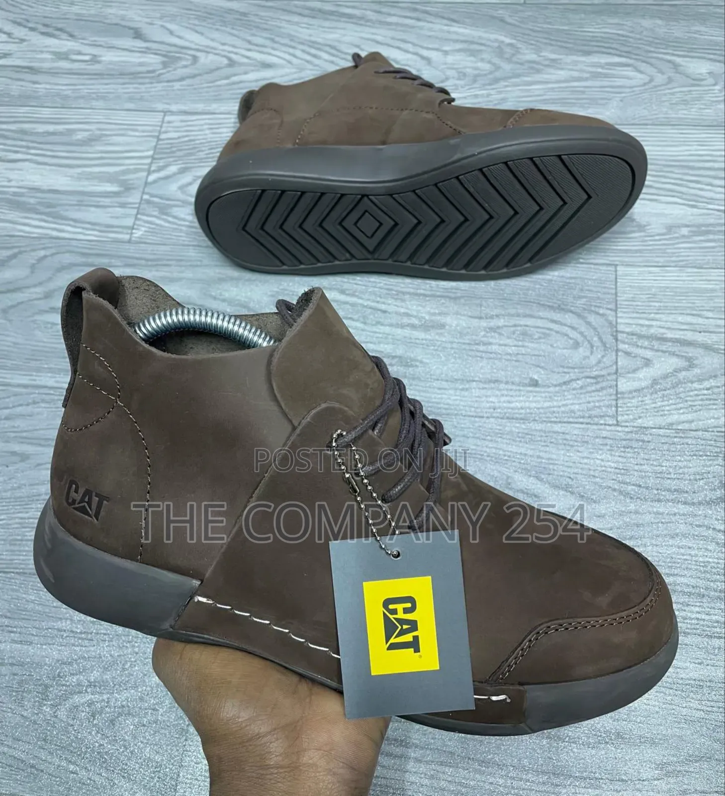 Original Leather Cat Official Casual Rubber Sole Boot Shoes