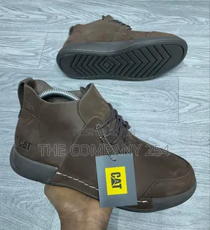 Original Leather Cat Official Casual Rubber Sole Boot Shoes
