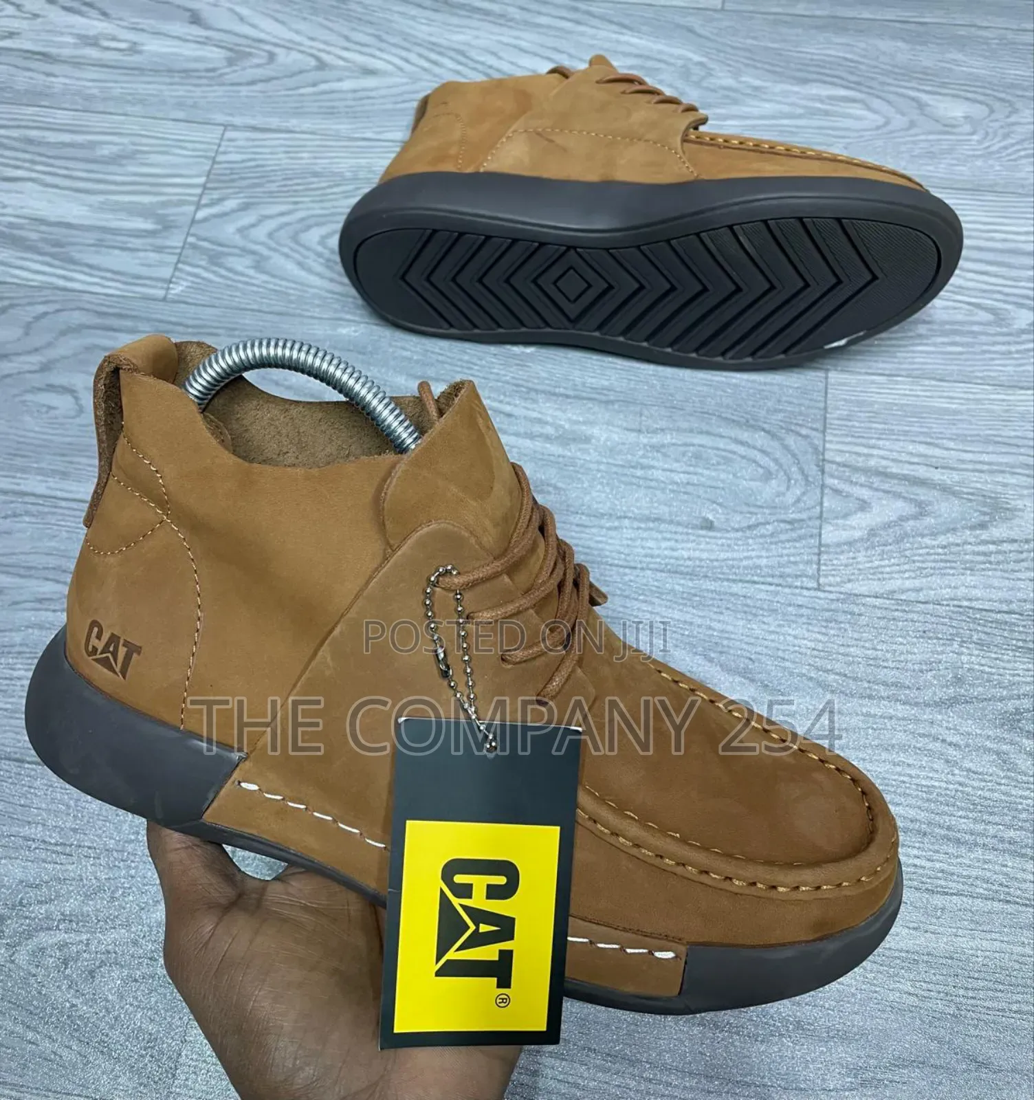Original Leather Cat Official Casual Rubber Sole Boot Shoes