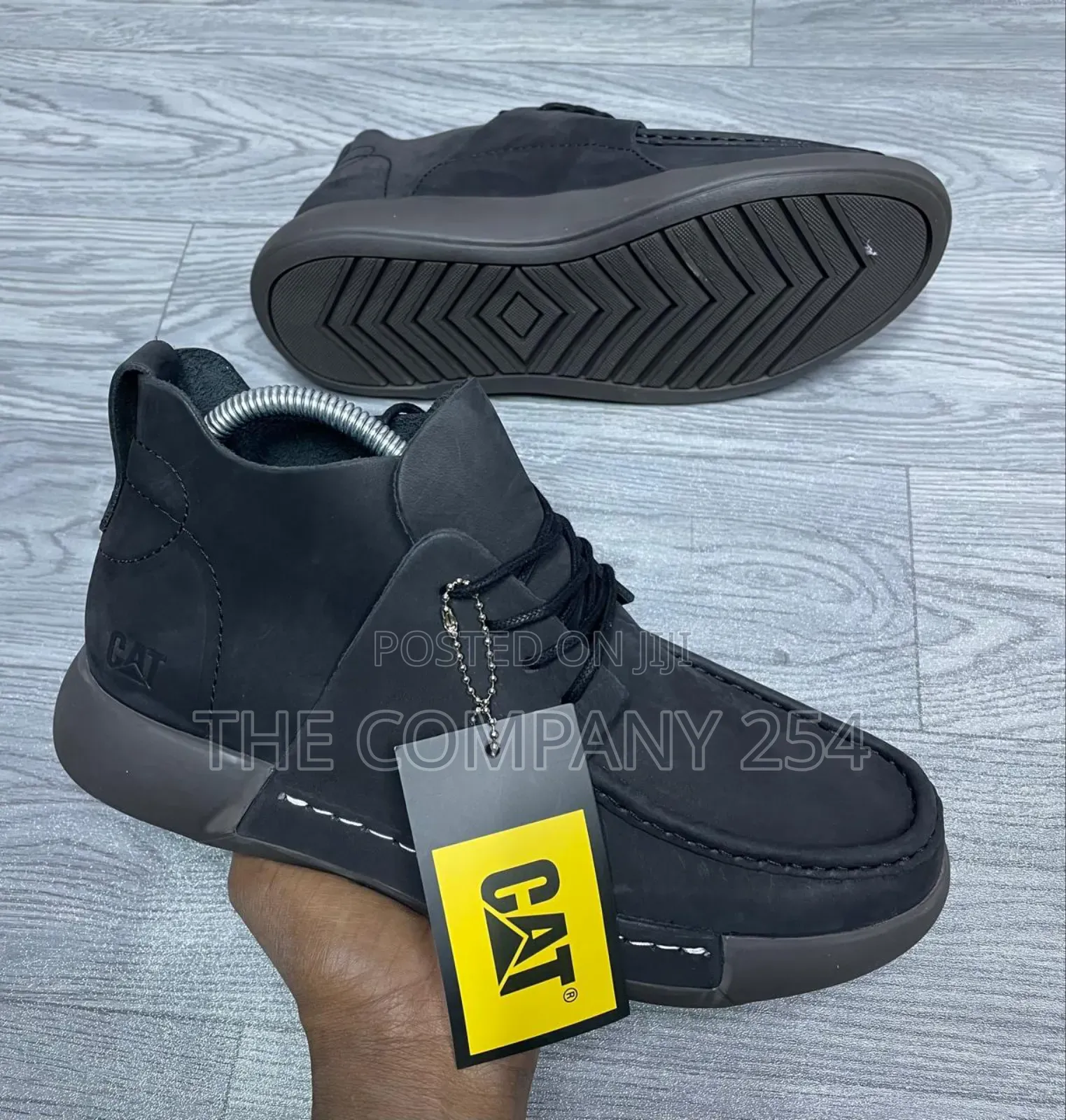 Original Leather Cat Official Casual Rubber Sole Boot Shoes