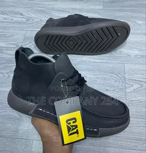 Original Leather Cat Official Casual Rubber Sole Boot Shoes