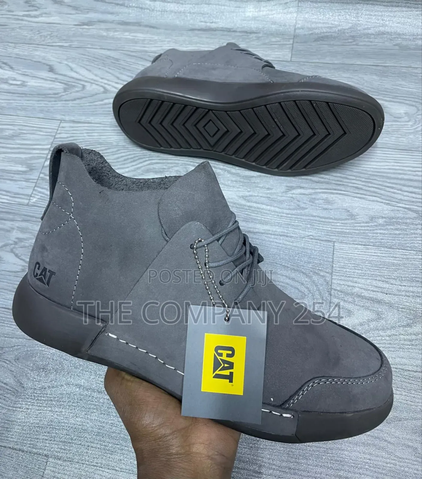 Original Leather Cat Official Casual Rubber Sole Boot Shoes
