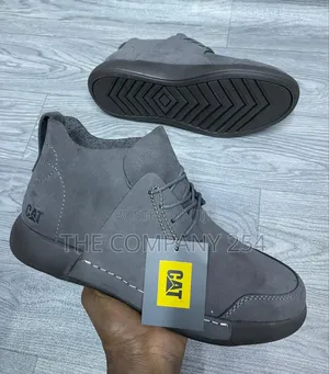 Original Leather Cat Official Casual Rubber Sole Boot Shoes