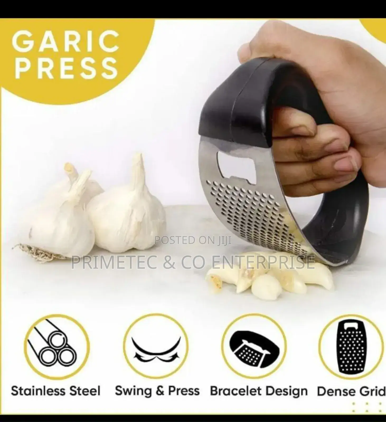 Ring Garlic Crusher Press