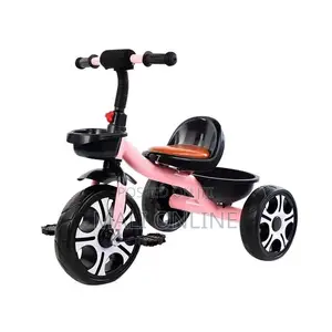 Colorful 3-wheel Kid Tricycle With Front & Rear Basket