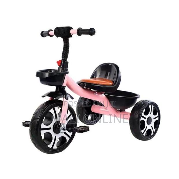 Colorful 3-wheel Kid Tricycle With Front & Rear Basket - main view
