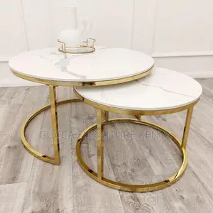 Office Table:Round Marble Stylish Office Centre Guest Table