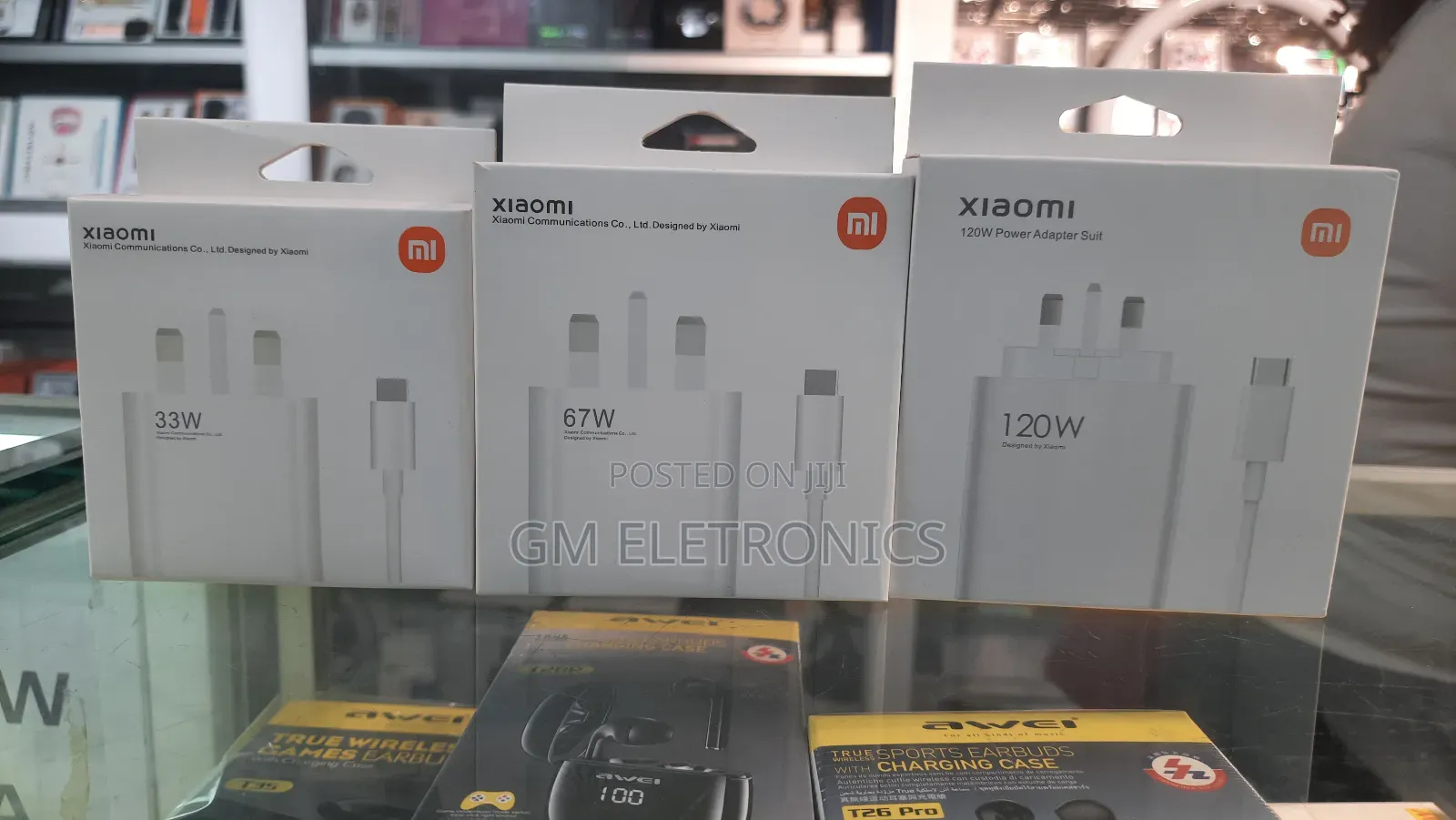Brand New Mi Ultra Fast Charger(33w ,67w 120w)With Type C.
