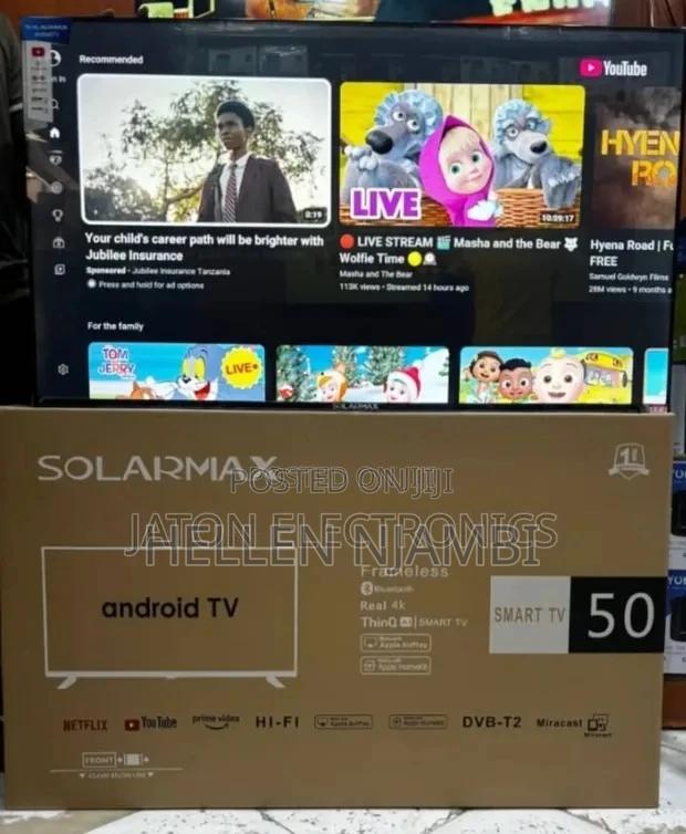 Solarmax 50" Inch Frameless Smart Android Tv - thumbnail 2
