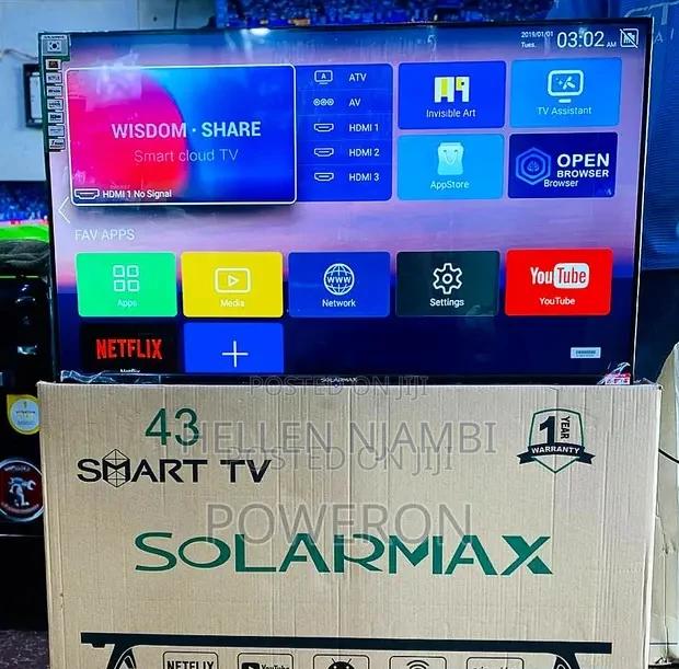 Solarmax Frameless 43inches Smart Android Tv - thumbnail 2
